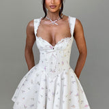 Vestido Mini Antonella - Estampa Floral Multicolorida