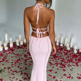 Vestido Maxi Arabella - Rosa Claro