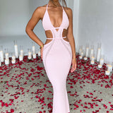 Vestido Maxi Arabella - Rosa Claro