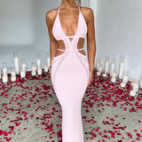 Vestido Maxi Arabella - Rosa Claro