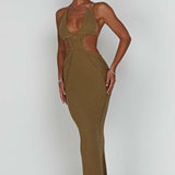 Vestido Maxi Arabella - Caqui