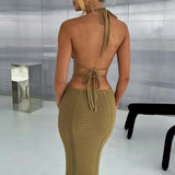 Vestido Maxi Arabella - Caqui