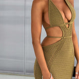 Vestido Maxi Arabella - Caqui