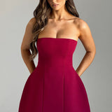 Vestido Mini Asha - Vinho