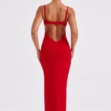 Vestido Maxi Asteria - Vermelho
