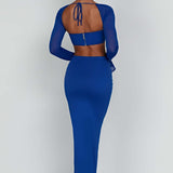 Saia Maxi Astrid - Azul