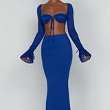 Saia Maxi Astrid - Azul