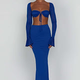 Saia Maxi Astrid - Azul