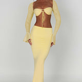 Saia Maxi Astrid - Limão