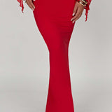 Saia Maxi Astrid - Vermelha