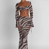 Saia Maxi Astrid - Estampa de Zebra