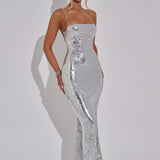 Vestido Maxi Atari - Prata