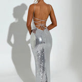 Vestido Maxi Atari - Prata