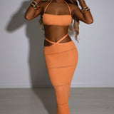 Saia Maxi Aubery - Laranja