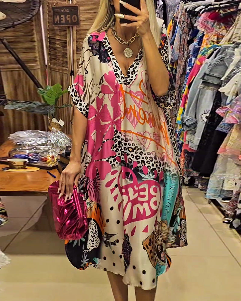 Andreia - Vestido casual com decote V
