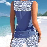 Sylvia - Tankini com estampado geométrico