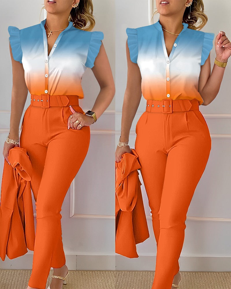 Lucy™ Conjunto Completo de Primavera 3 Peças 100% Algodão