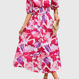 Merlin™ | Vestido Midi Floral Lisonjeiro