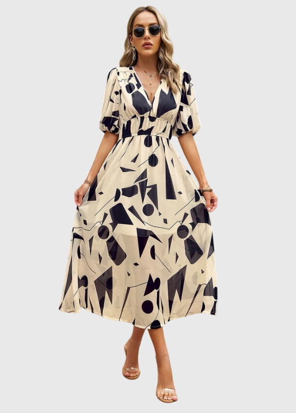 Merlin™ | Vestido Midi Floral Lisonjeiro