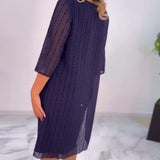 Monica - Vestido Plissado Sólido