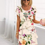 Loretta | Pareça mais magra com o Vestido plissado Floral
