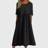 Haisley™ | Vestido Elegante de Manga Curta