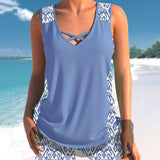 Sylvia - Tankini com estampado geométrico