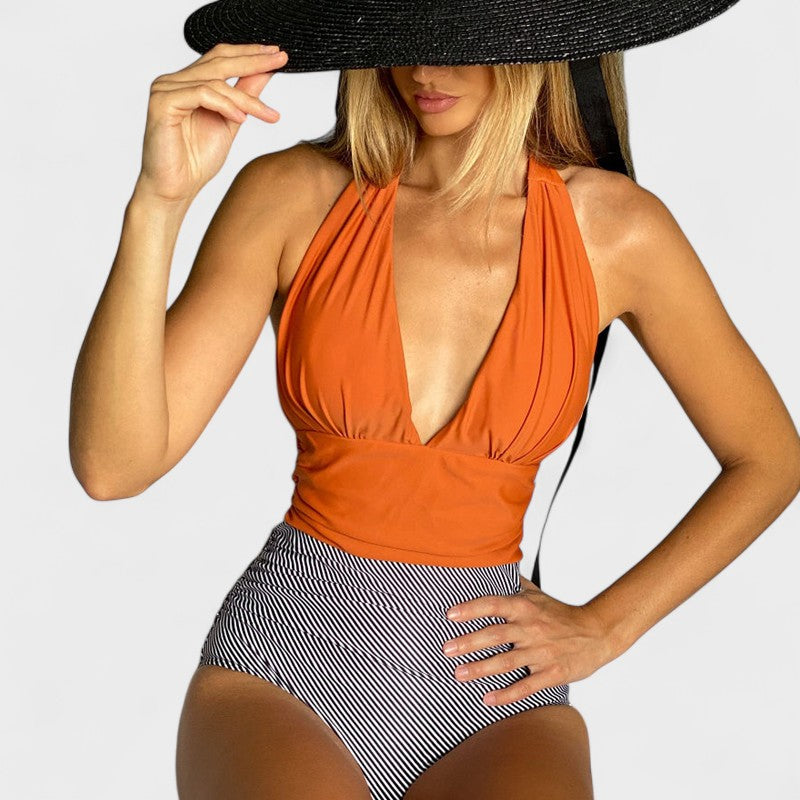 Joana - Elegante Fato de Banho com Cintura Alta