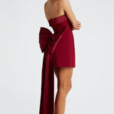 Vestido Mini Barbara - Vinho
