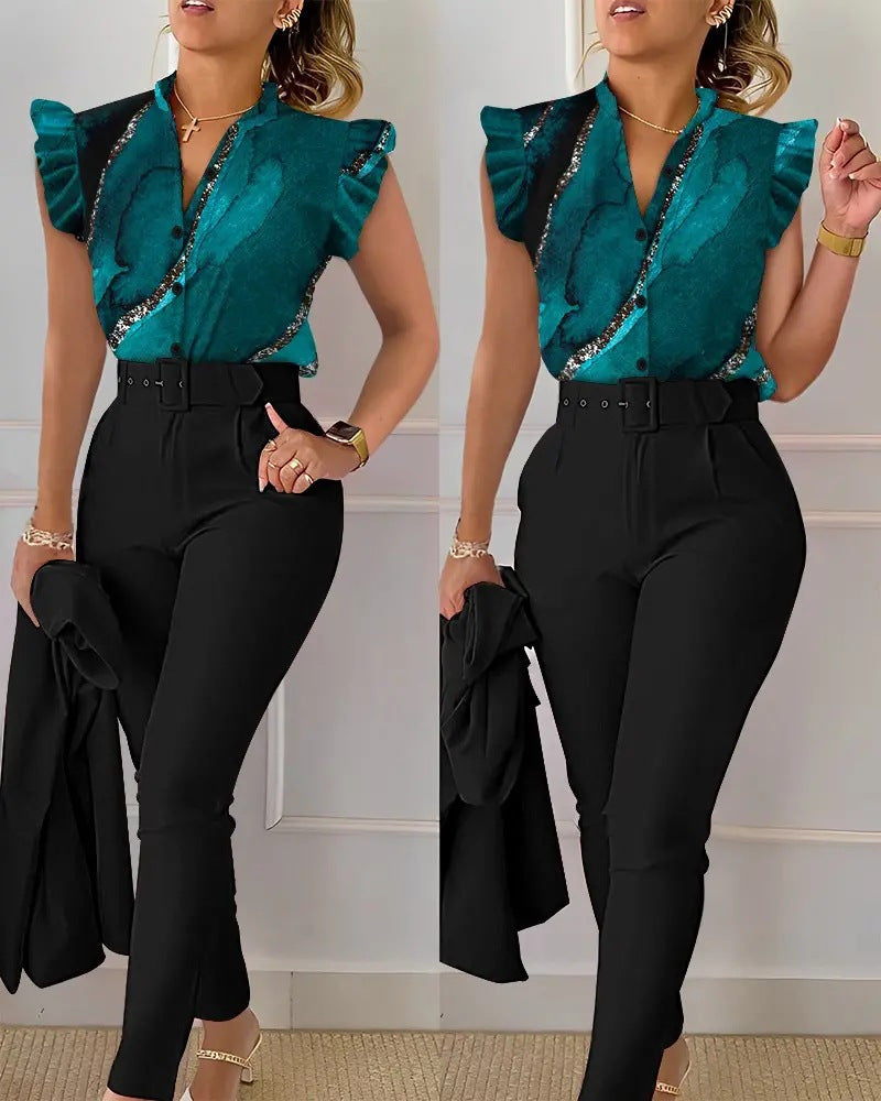 Lucy™ Conjunto Completo de Primavera 3 Peças 100% Algodão