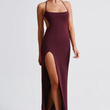 Vestido Maxi Beatrix - Verniz Cereja