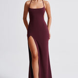 Vestido Maxi Beatrix - Verniz Cereja