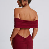 Vestido Maxi Belinda - Burgundy