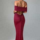 Vestido Maxi Belinda - Burgundy