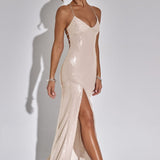 Vestido Maxi Bells - Nude
