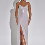 Vestido Maxi Bells - Prata