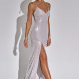 Vestido Maxi Bells - Prata