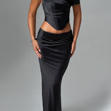 Saia Maxi Bernadette - Preta