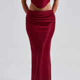 Saia Maxi Bernadette - Bordô