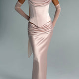 Saia Maxi Bernadette - Pêssego Suave