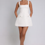 Vestido Mini Bessie - Marfim