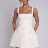 Vestido Mini Bessie - Marfim