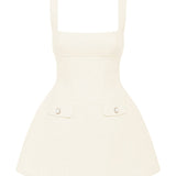 Vestido Mini Bessie - Marfim