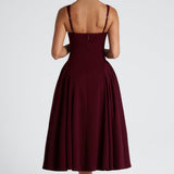 Vestido Midi Betty - Verniz Cereja