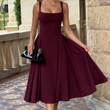 Vestido Midi Betty - Verniz Cereja