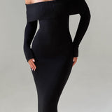 Vestido Maxi Beverley Knit - Preto