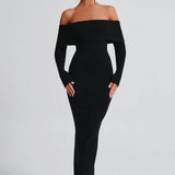 Vestido Maxi Beverley de Tricô - Preto