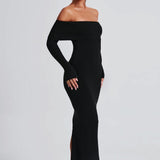 Vestido Maxi Beverley Tricot - Preto
