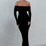 Vestido Maxi Beverley Tricot - Preto