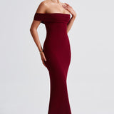 Vestido Midi Bex - Burgundy